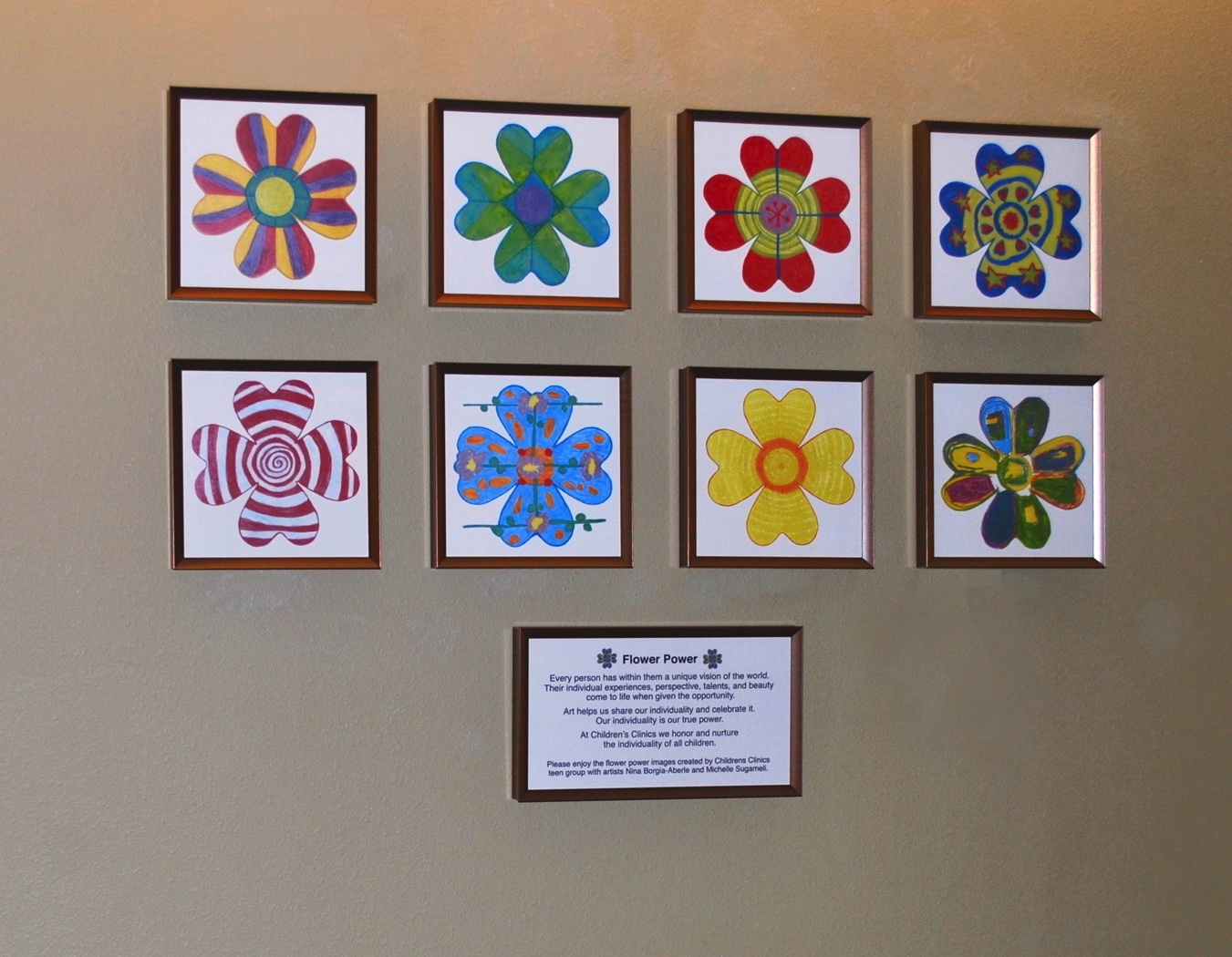 Children's Clinics ceramic tile donor wall